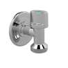 ARCO Zawór kątowy krótki pralkowy antykamienny GZ 1/2" x GZ 3/4" z rozetą 00729AC